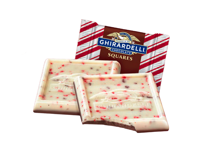 Ghirardelli Peppermint Bark Dark Chocolate Squares