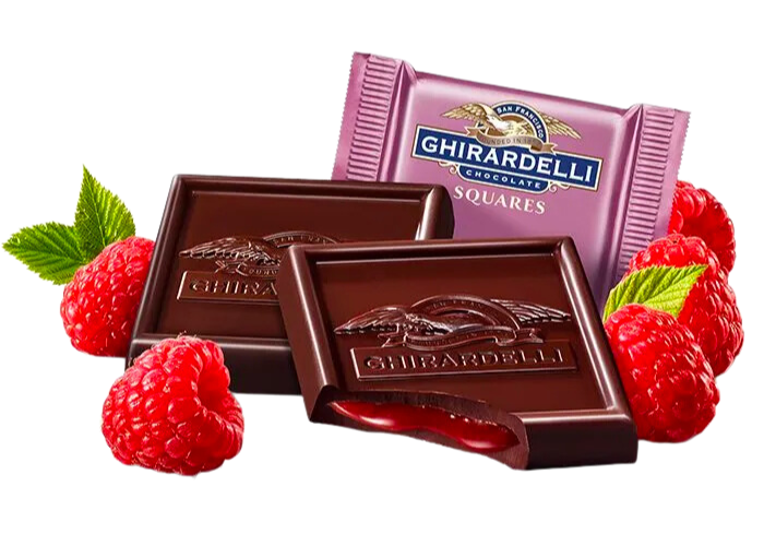 Ghirardelli Raspberry Dark Chocolate Squares