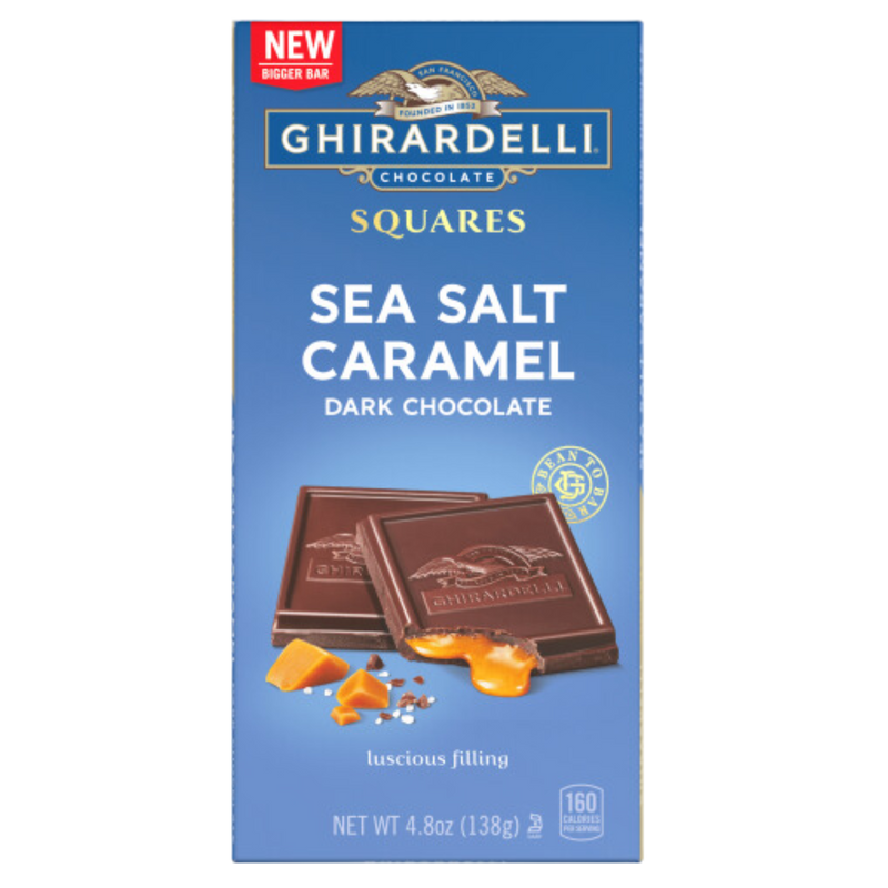 Ghirardelli Salted Caramel Dark Chocolate Bar | 138g