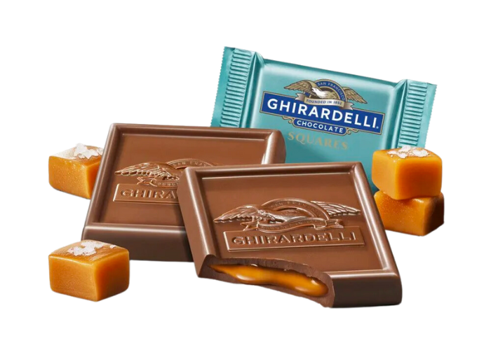 Ghirardelli Salted Caramel Milk Chocolate Squares