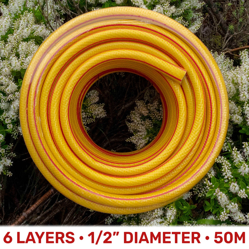 Premium Garden Hose Set Yellow