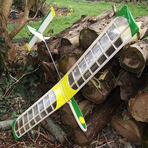 Hiesbok GINO Model Glider Kit for free flight or radio control, with built-up wing