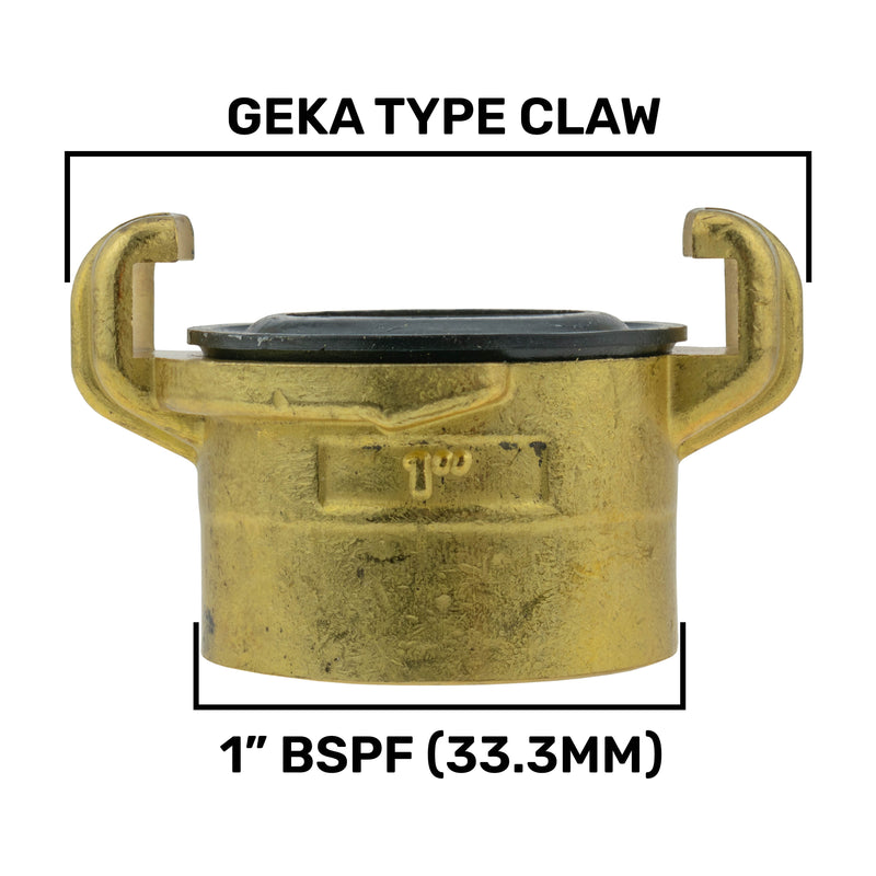 Water Butt 1” BSPM with Geka Type Claw Fitting