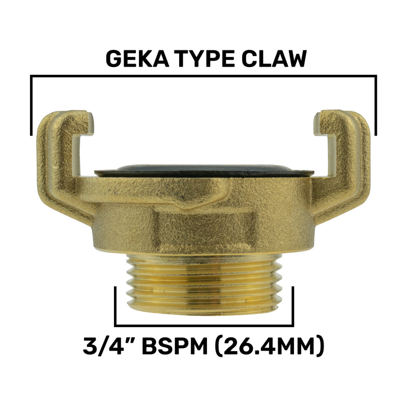 Wall Flange Kit 25mm MDPE + 19mm Barbed Geka Set