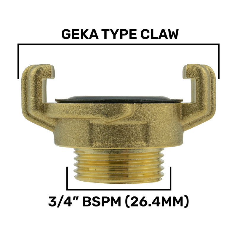 Geka Type Connector with BSPF Thread-Quick Connect Male Valve