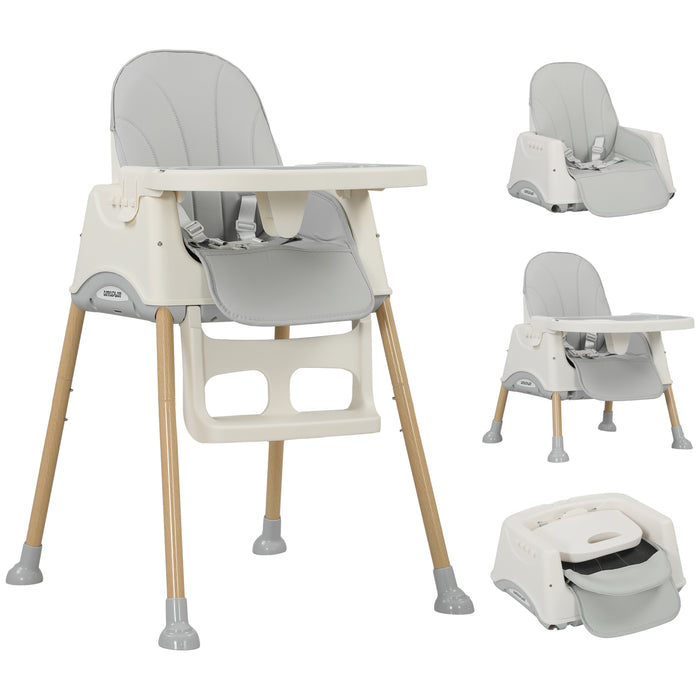 AIYAPLAY 3 in 1 High Chair, Baby Chair, Booster Seat, Easy Clean & Foldable