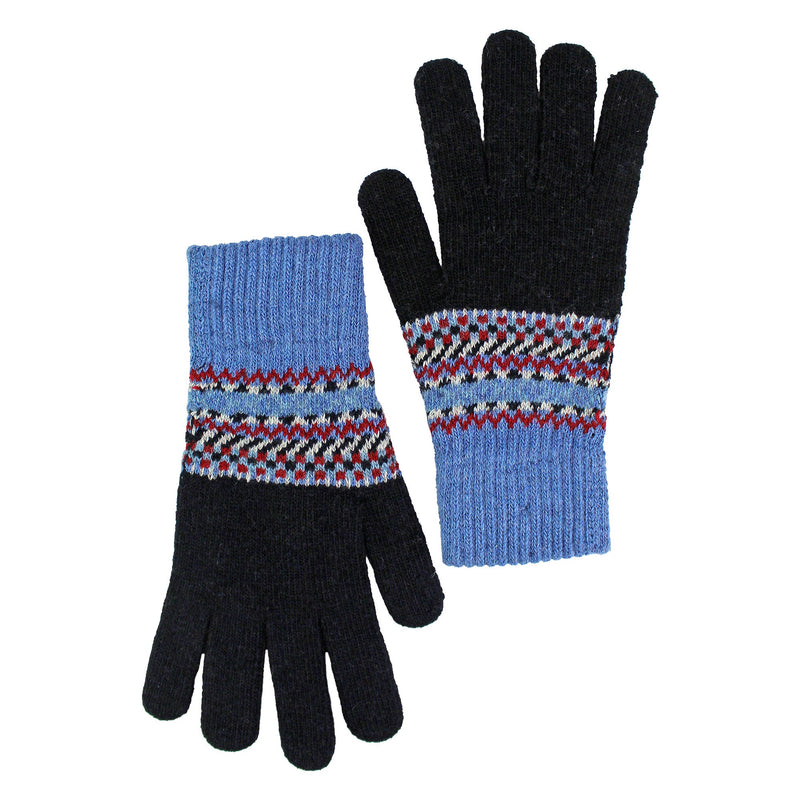 Mens Wool Gloves | Winter Cute Fairisle Gloves for Cold Weather