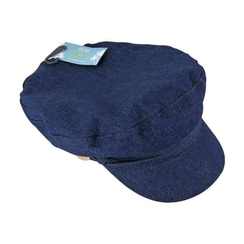 Ladies Cotton Peaked Denim Baker Boy Hat