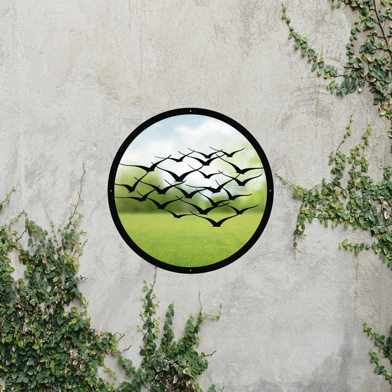 Flock of Birds Garden Mirror
