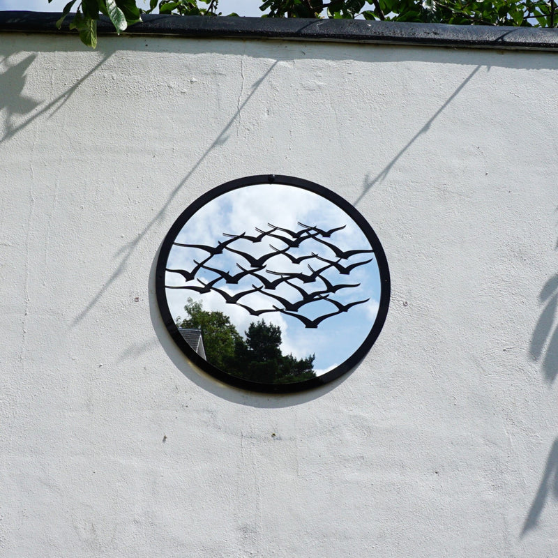 Flock of Birds Garden Mirror
