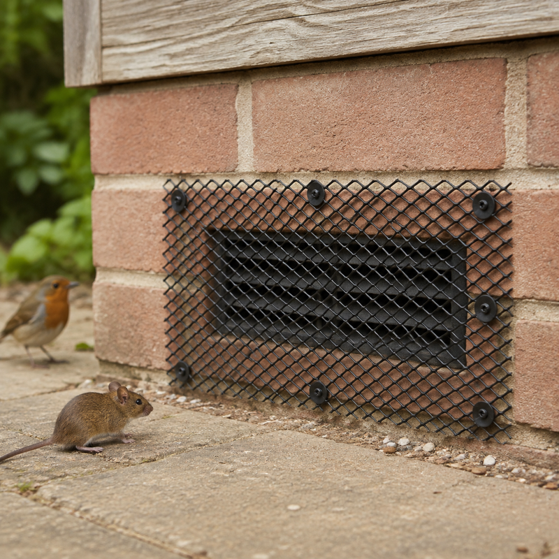 Black Gutter Mesh Guard (16cm x 10m)