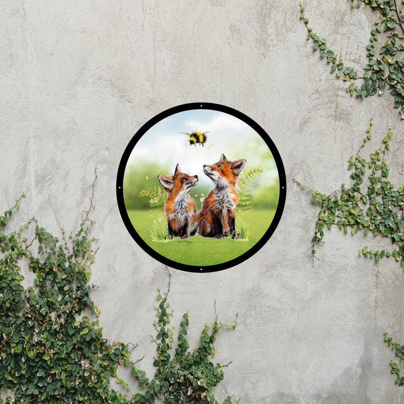 Bumble Bee Trio Garden Mirror
