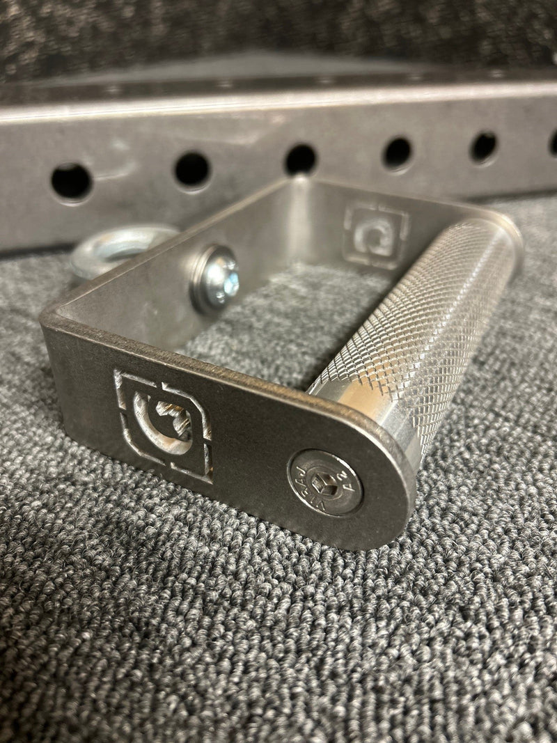 Fixed Roller D Handle by GymPin - STAINLESS STEEL