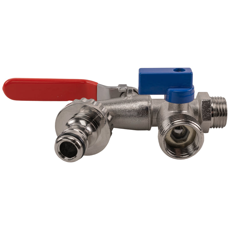 Double Garden Tap 1/2" BSPM Inlet