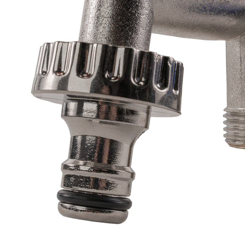 Double Garden Tap 1/2" BSPM Inlet
