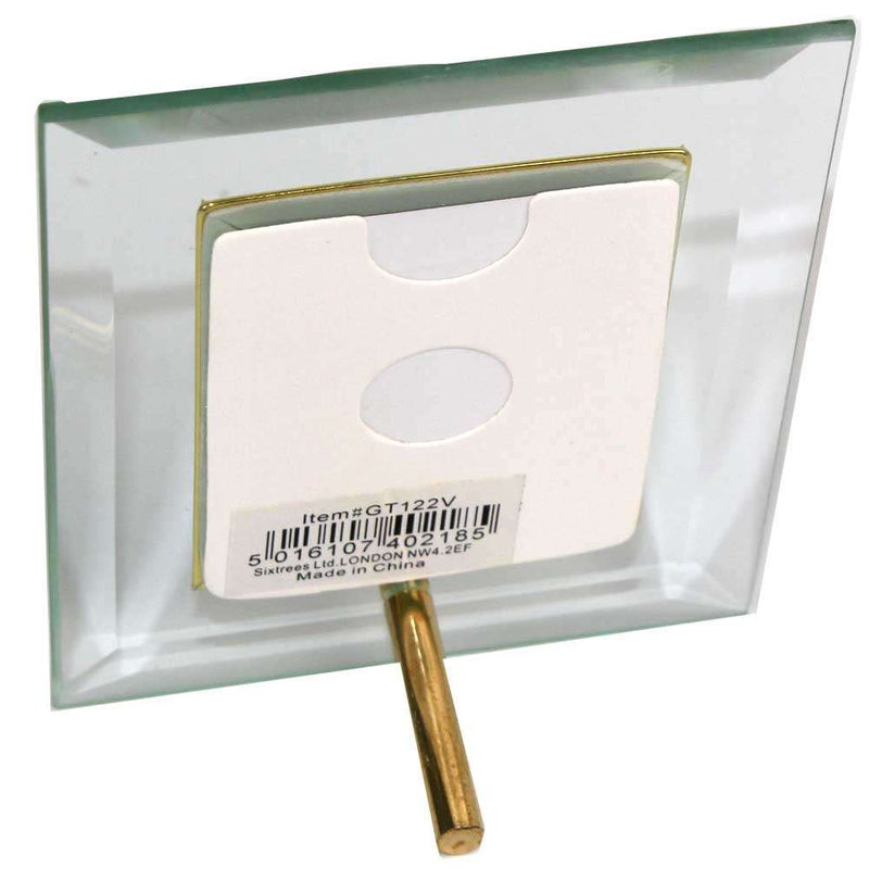Sixtrees Flat Bevelled 3x2 Portrait Photo Frame - Gold