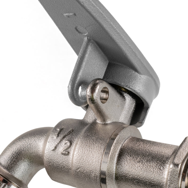 Water Butt Kit 1/2" with Lever Tap Hose Barb and Side Lock
