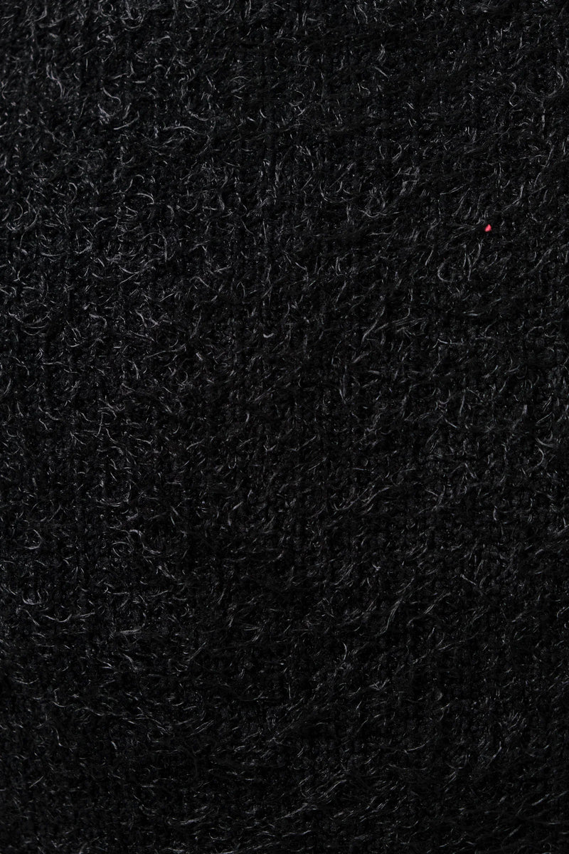 Isaac Eyelash V-Neck Tank Top - Black