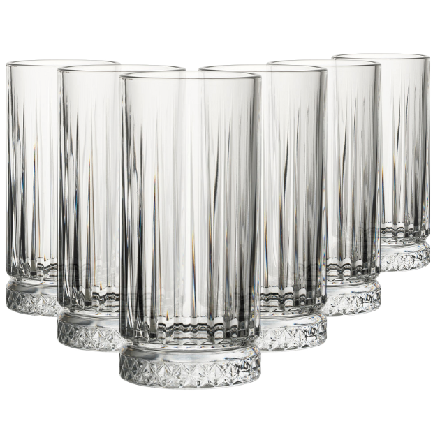 Elysia Long Drink Glasses - 280ml - Set of 6