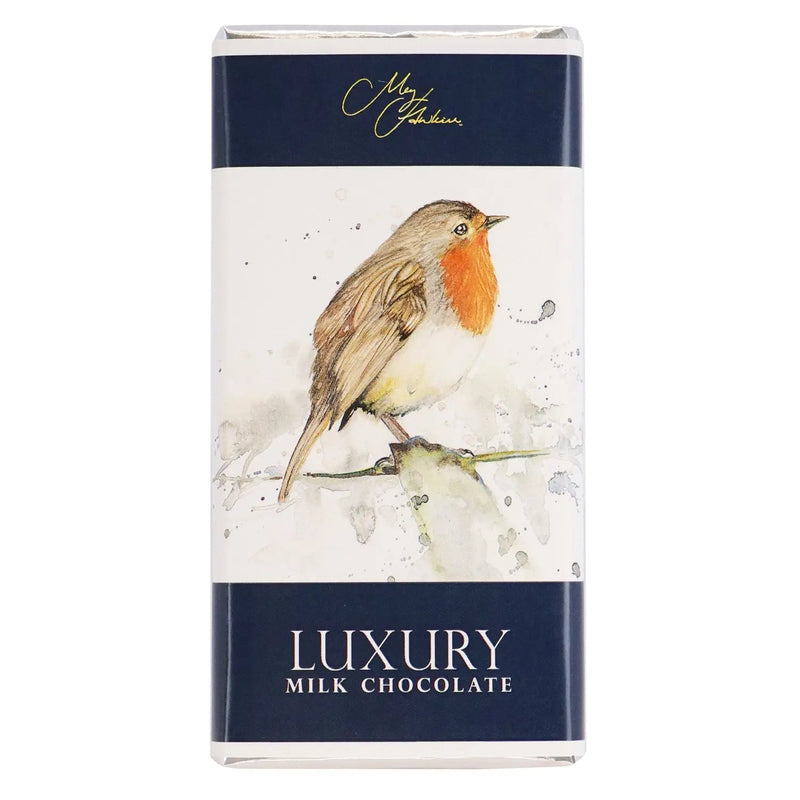 Meg Hawkins Robin design milk chocolate bar
