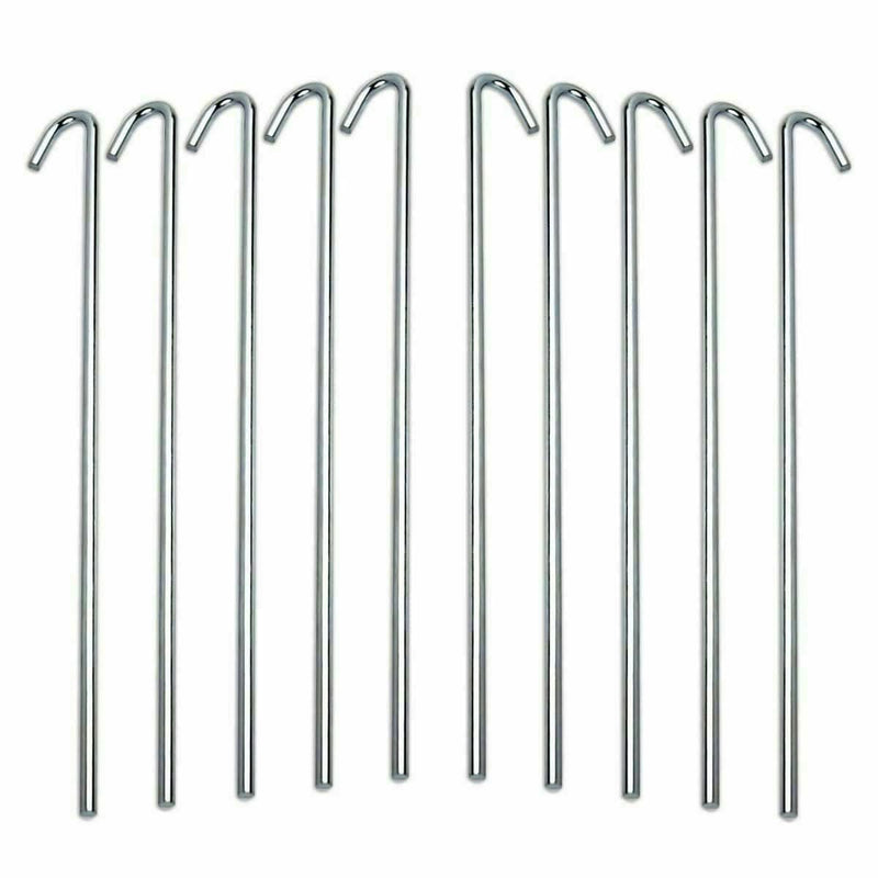Galvanised Steel Tent Pegs 10Pk 7"