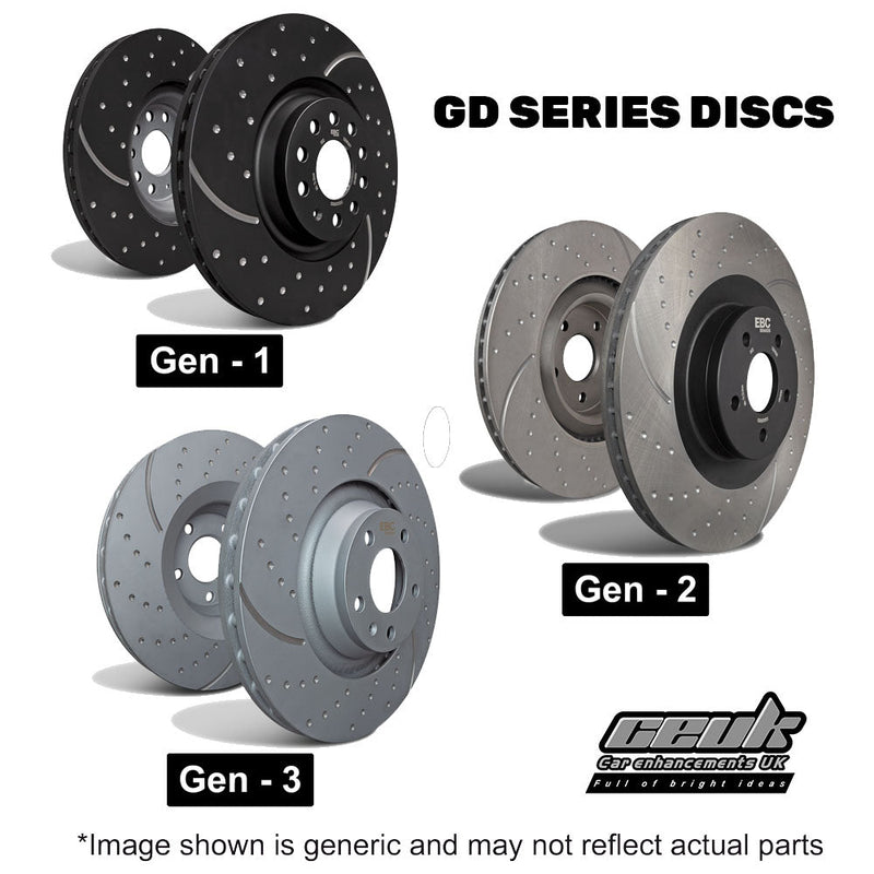 EBC Front Brake Disc Upgrade (Multiple Options) - Volkswagen Golf MK6 GTi