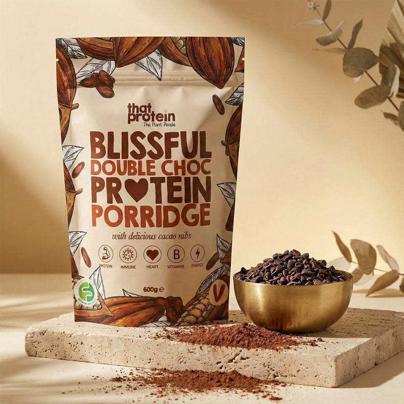 Double Chocolate Chip Protein Oats – Vegan, High Protein, Low FODMAP Breakfast