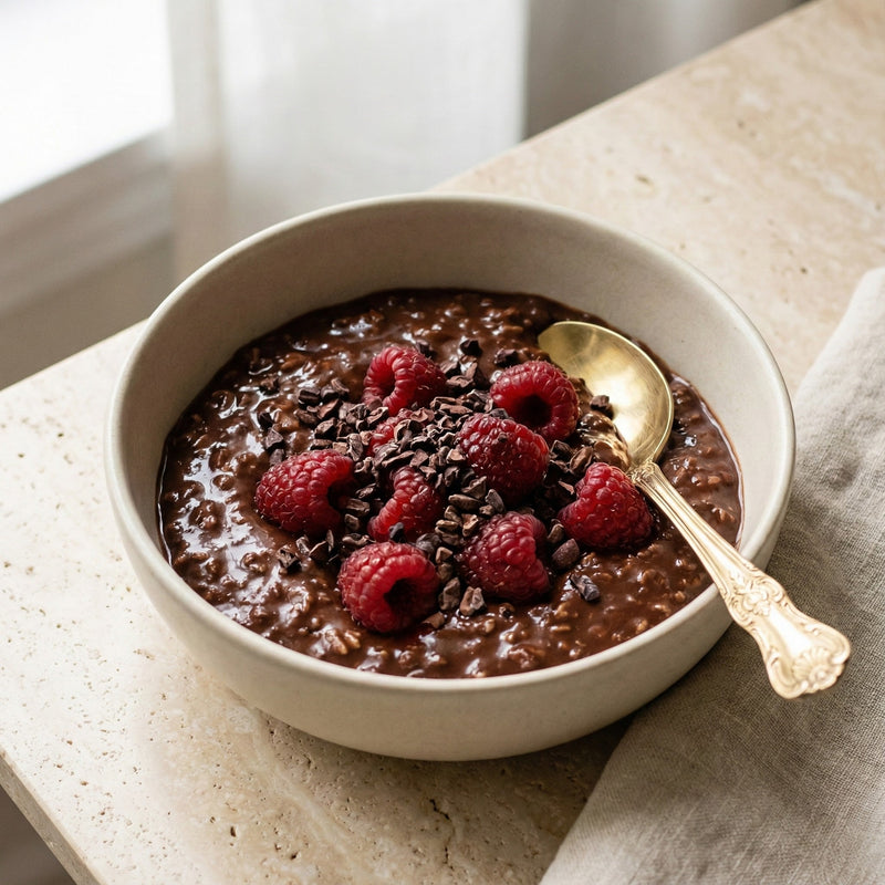 Double Chocolate Chip Protein Oats – Vegan, High Protein, Low FODMAP Breakfast