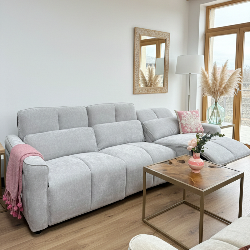 Luxurious Soho Electric Reclining 3-Seater Sofa in  Fabric
