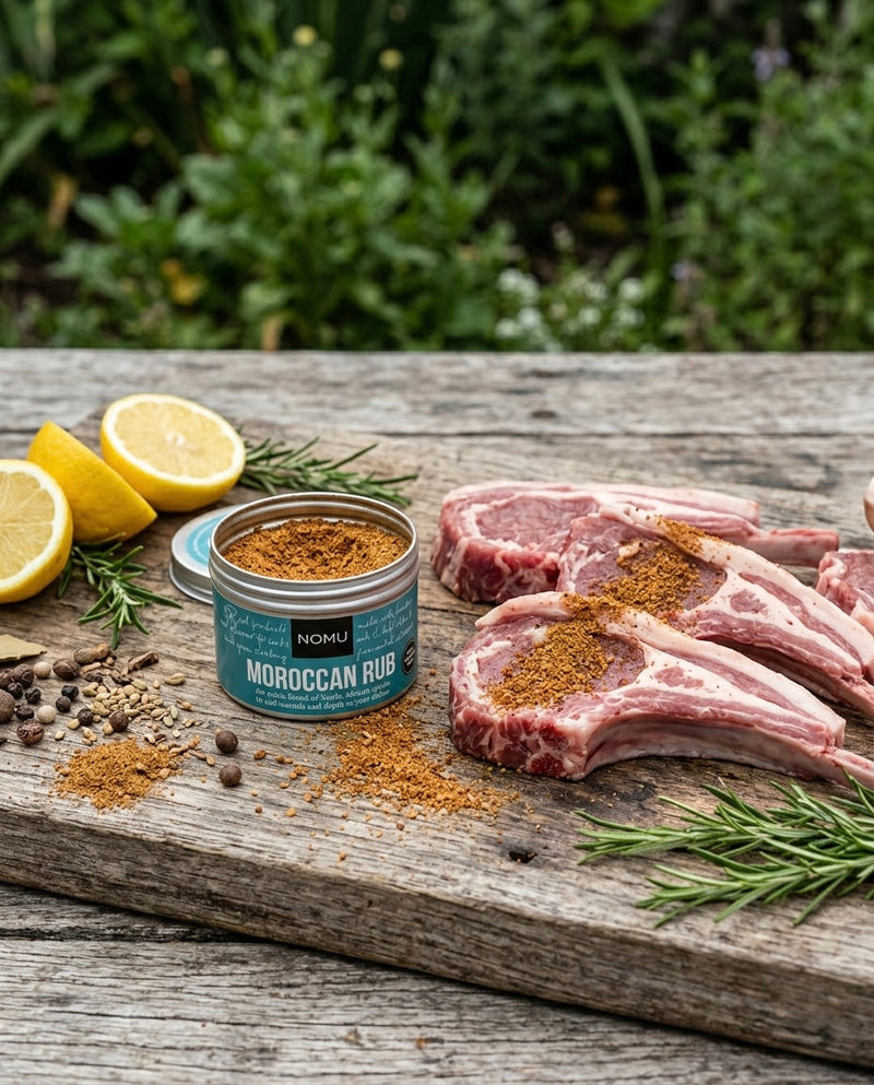 NOMU Moroccan Rub – Premium Spice Blend for Meat, Poultry & Vegetables