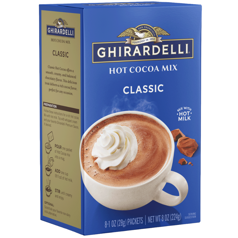 Ghirardelli | Classic Hot Cocoa Mix | 8x 1oz sachets
