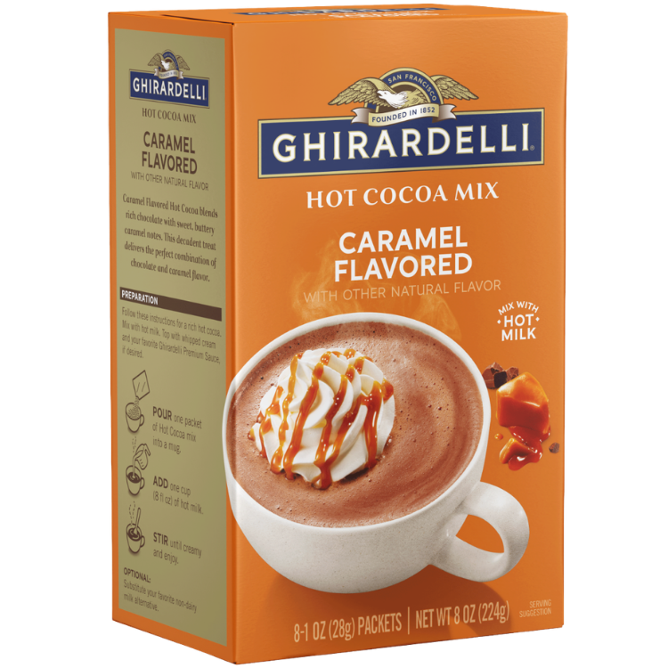 Ghirardelli | Caramel Hot Cocoa Mix | 8x 1oz sachets