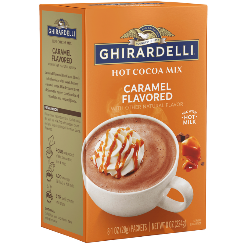 Ghirardelli | Caramel Hot Cocoa Mix | 8x 1oz sachets