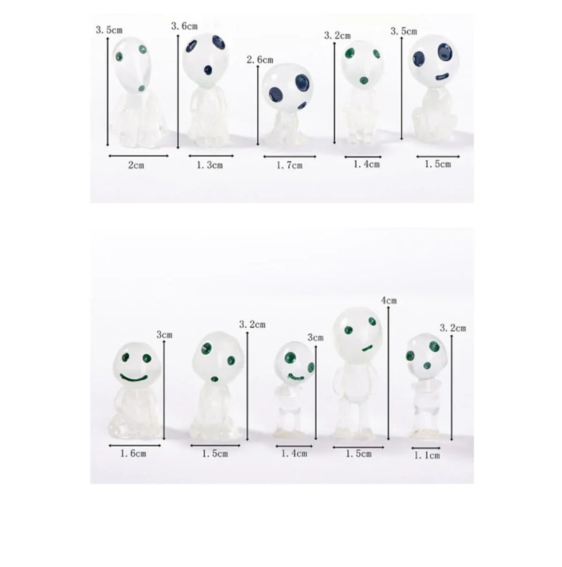 Glow in the Dark Miniature Decorations - Garden & Home Ornaments for Outdoor and Indoor Use