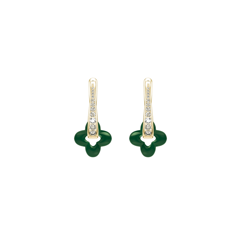 Golden Clover Earrings
