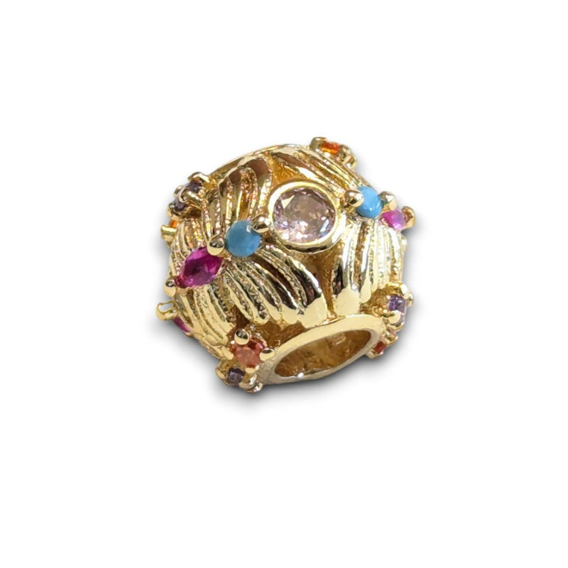 Gold Butterfly Bead Charm