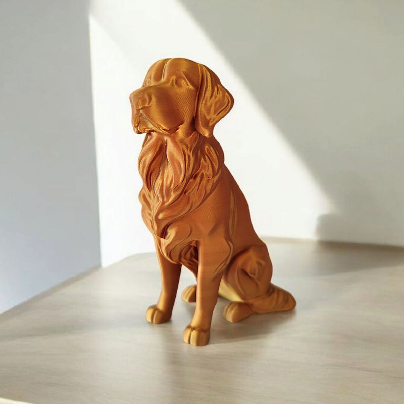 Sculpture #9 | Golden Retriever | Minimalist & Realistic Art Piece
