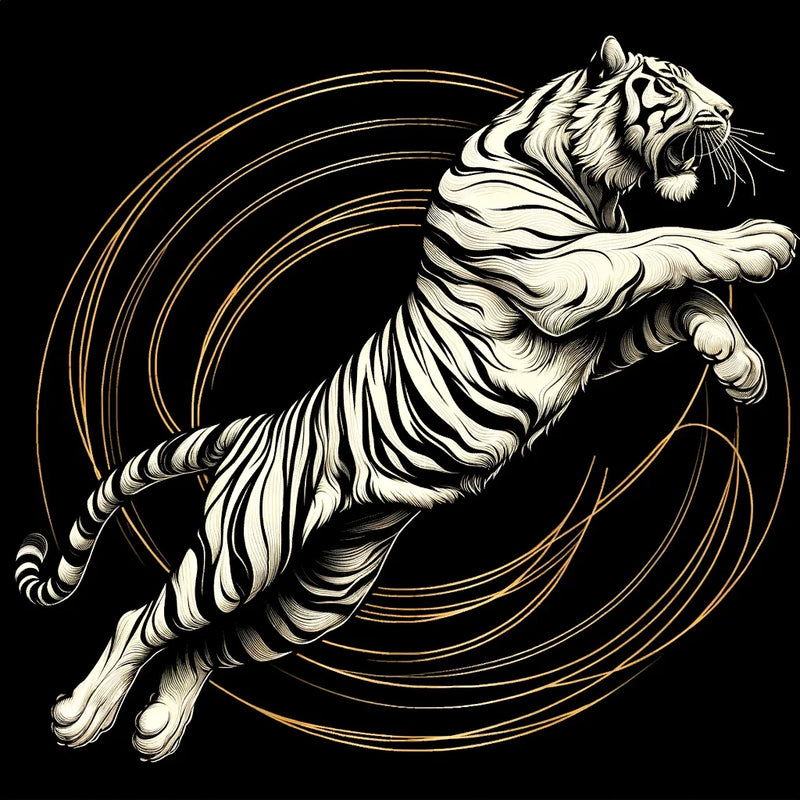 Golden Leap Majesty Canvas