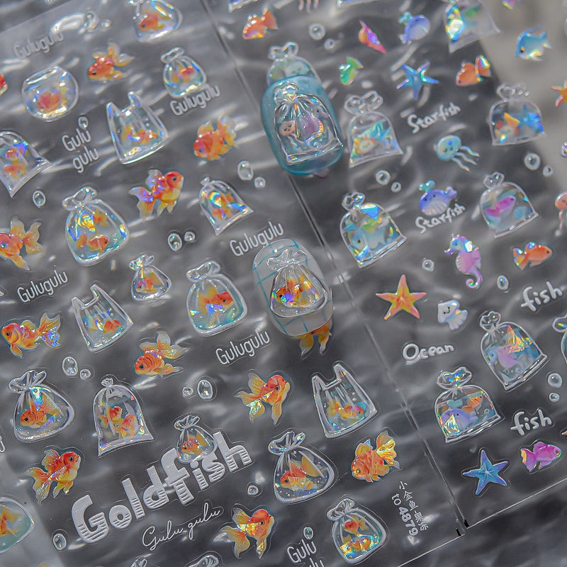 Hello Claws | Goldfish Nail Deco Sticker