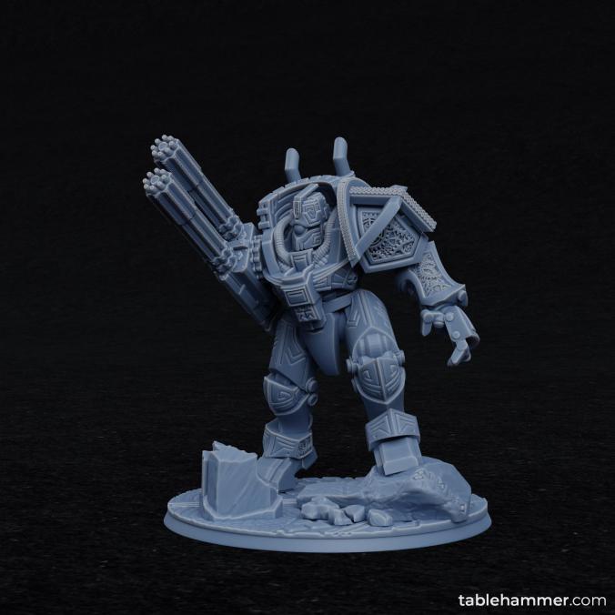 Clockwork Ancient - Space Dwarf golem mech