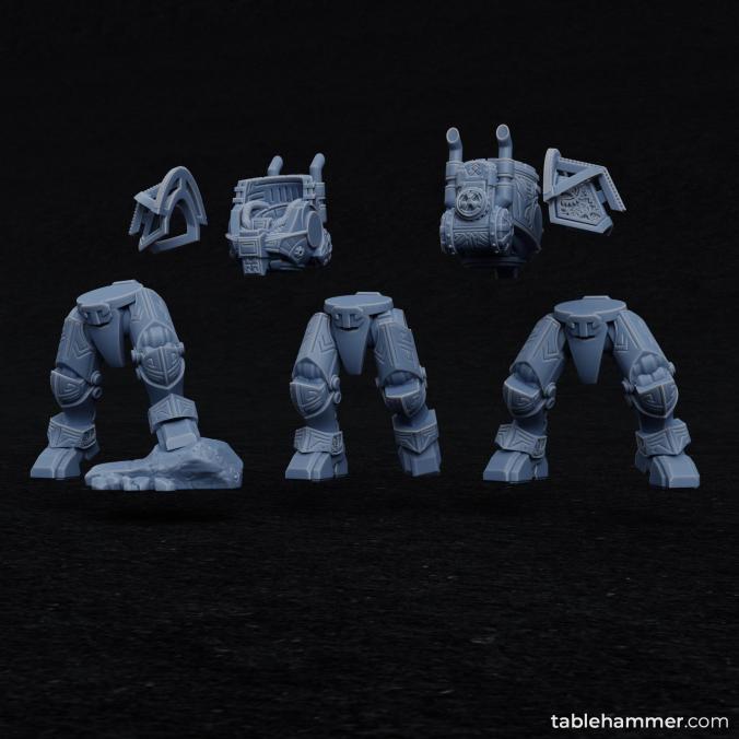 Clockwork Ancient - Space Dwarf golem mech