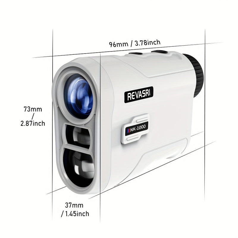 Golf Rangefinder with Slope & Flag Lock - Rechargeable Laser Distance Finder with Pin Vibration & Tournament Legal Slope Switch