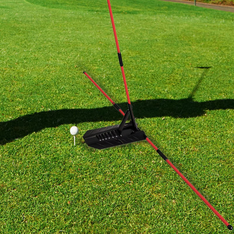 Golf Swing Trainer Portable Alignment Training Aid Multi-Function Practice Tool