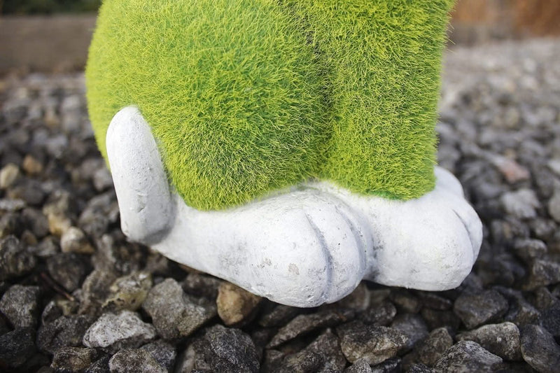Grass Effect Stone Dog Garden Ornament