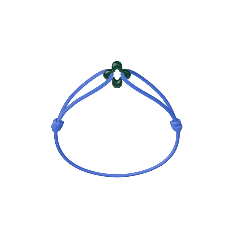 Mini Green Clover Cord Bracelet