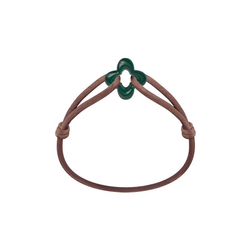 Green Clover Cord Bracelet