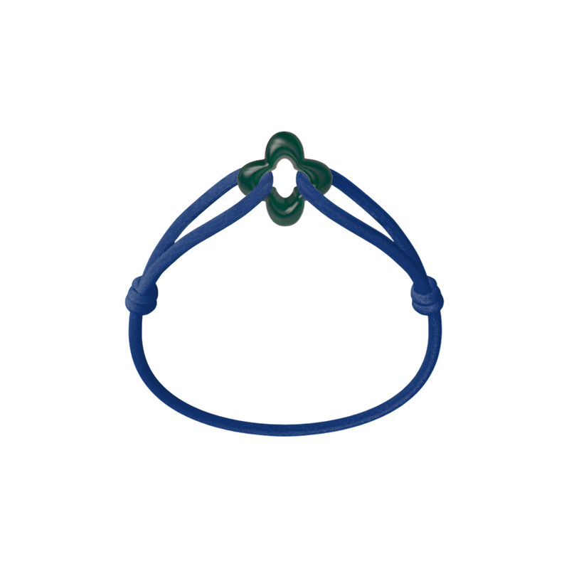 Green Clover Cord Bracelet