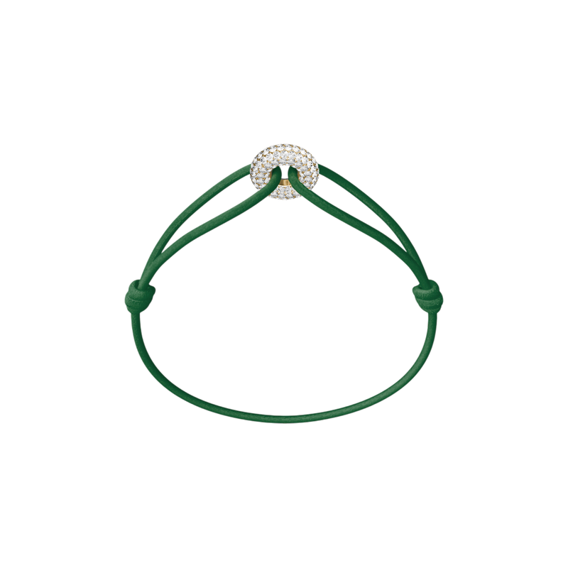 Mini Golden Soho Pavé Cord Bracelet