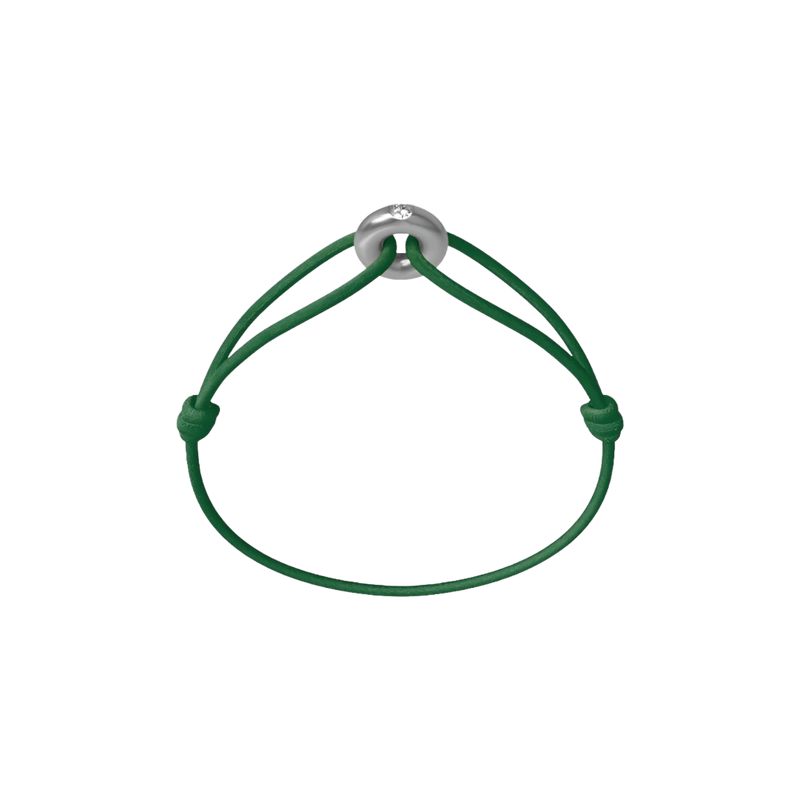 Mini Silver Soho Diamond Cord Bracelet