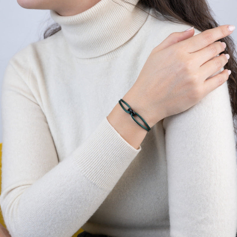Black Soho Cord Bracelet